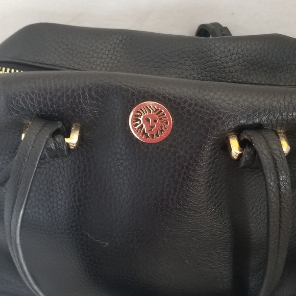 Anne Klein black 3 ajustable long strap & double handled purse - Picture 2 of 10